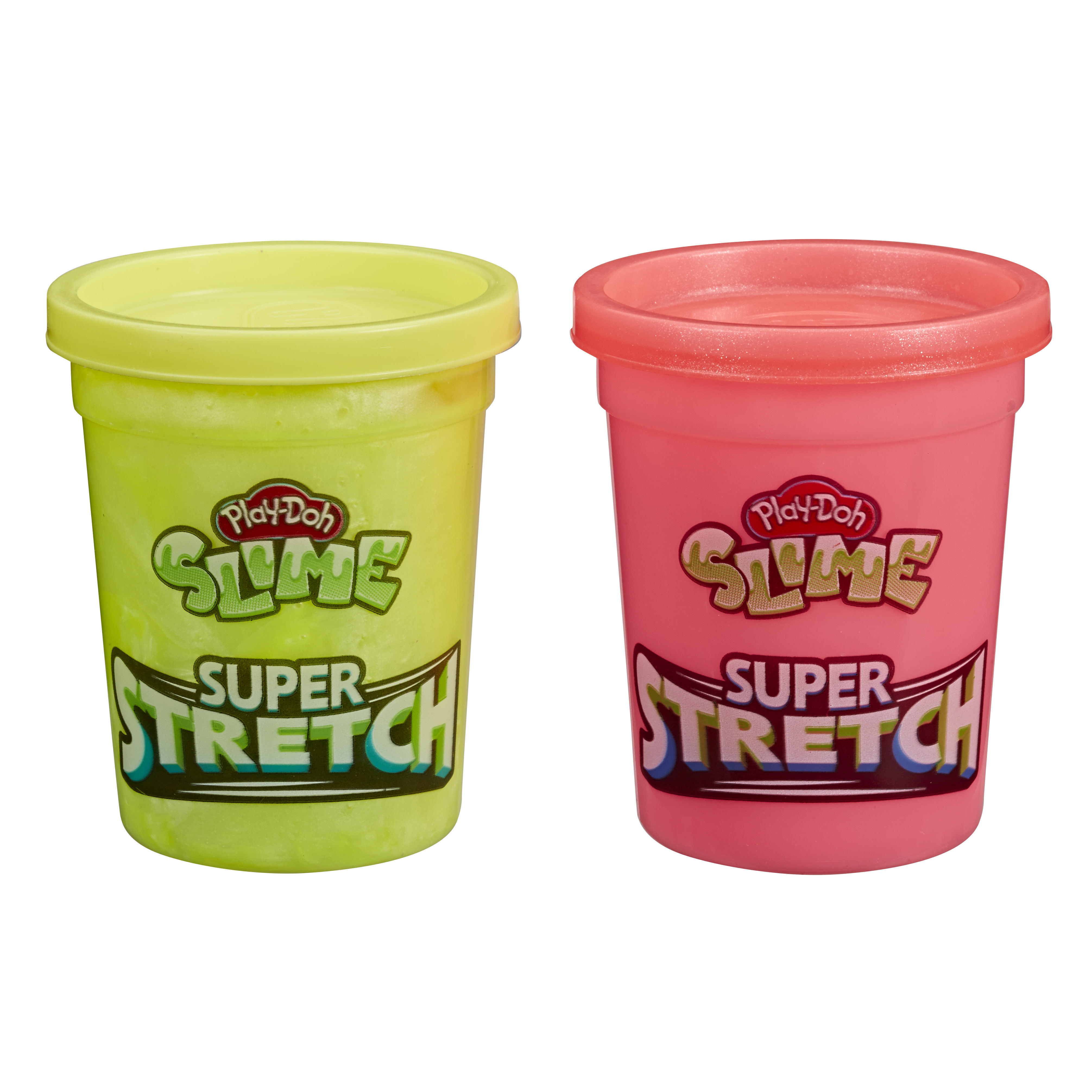 PLAY-DOH Super Stretch Schleim 2er-Pack Sortiment Knete, Farbauswahl nicht möglich