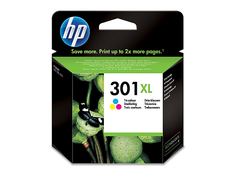 Cartouche d'encre HP 301XL Cyan/Magenta/Jaune