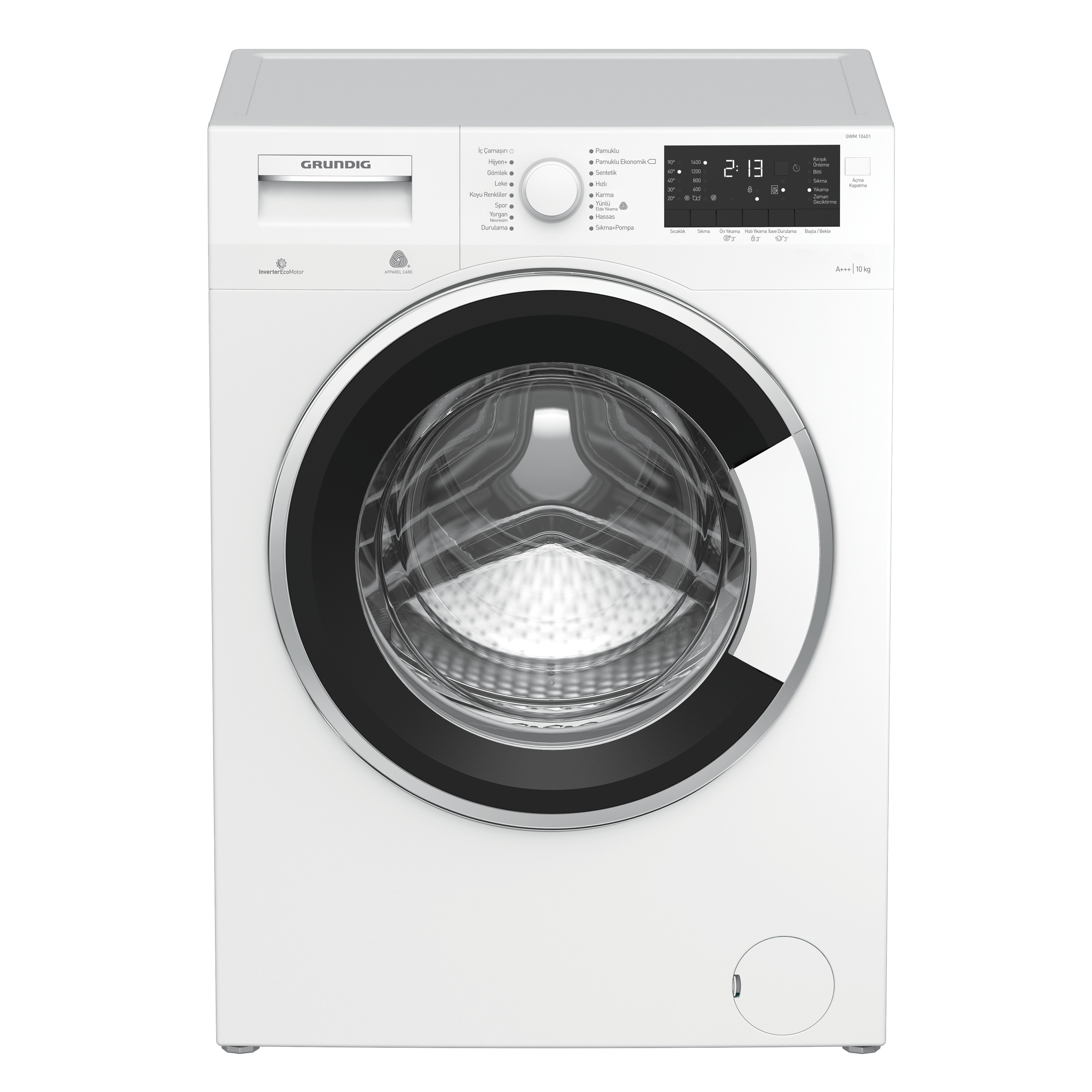 GRUNDIG GWM 10401 A+++ Enerji Sınıfı 10kg 1400 Devir Çamaşır Makinesi Beyaz