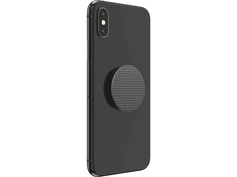 POPSOCKETS PopGrip Knurled Texture Handyhalterung, Schwarz
