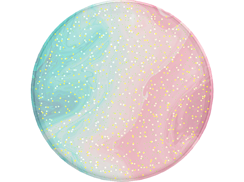 POPSOCKETS PopGrip Mehrfarbig Handyhalterung, Peach Shores Premium Glitter