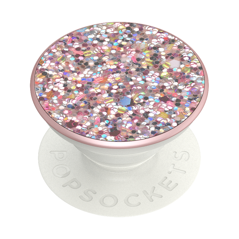 POPSOCKETS PopGrip Premium Sparkle Rosebud Handyhalterung, Mehrfarbig