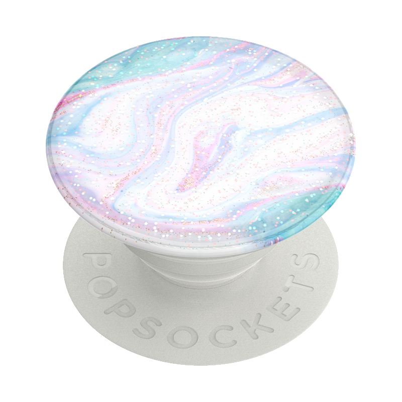 POPSOCKETS PopGrip Premium Swirls Mehrfarbig Handyhalterung, Soft Glitter