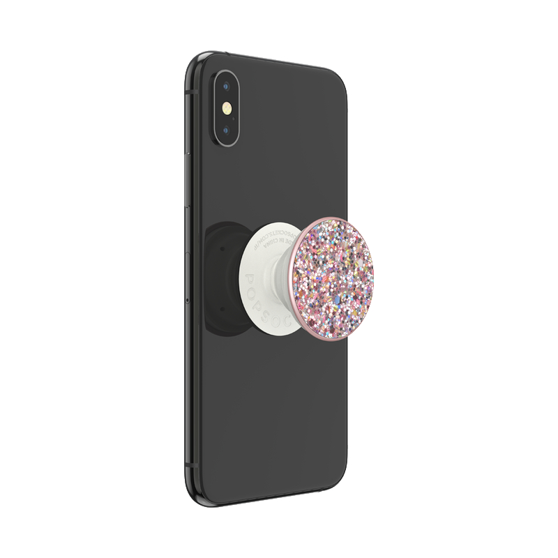 POPSOCKETS PopGrip Premium Sparkle Rosebud Handyhalterung, Mehrfarbig