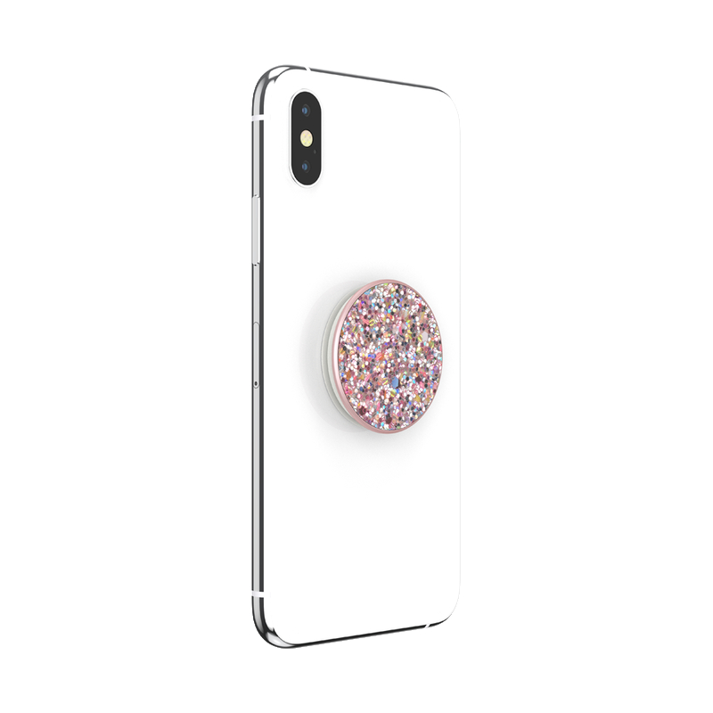 POPSOCKETS PopGrip Premium Sparkle Rosebud Handyhalterung, Mehrfarbig