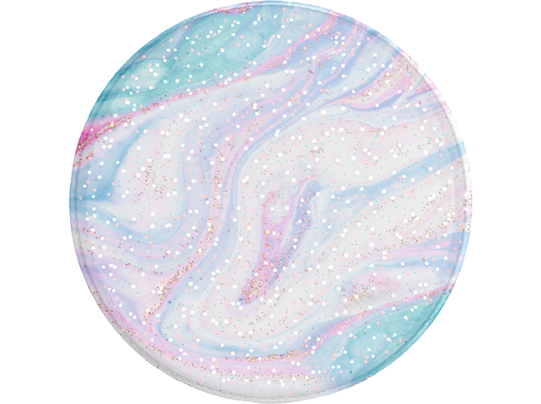 POPSOCKETS PopGrip Premium Glitter Soft Swirls Handyhalterung, Mehrfarbig