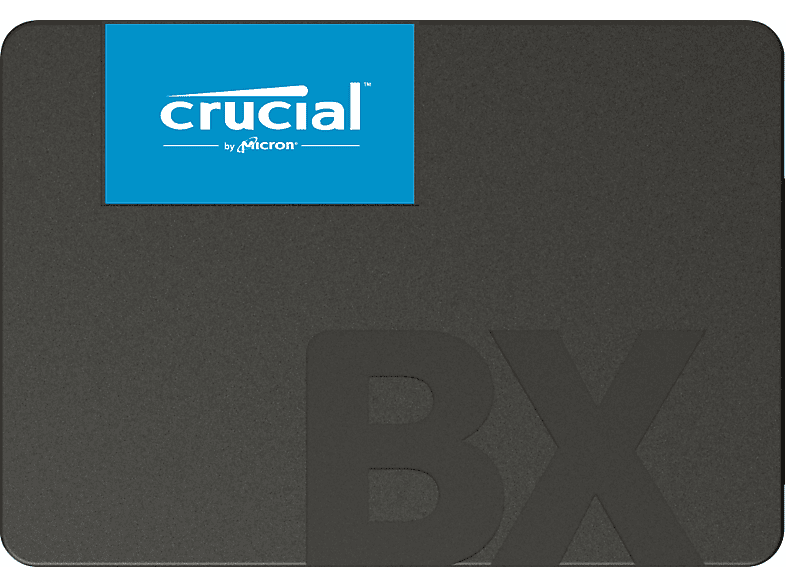 SSD interno - Crucial CT1000BX500SSD1, 1 TB, 500 MB/s, 2,5", Negro