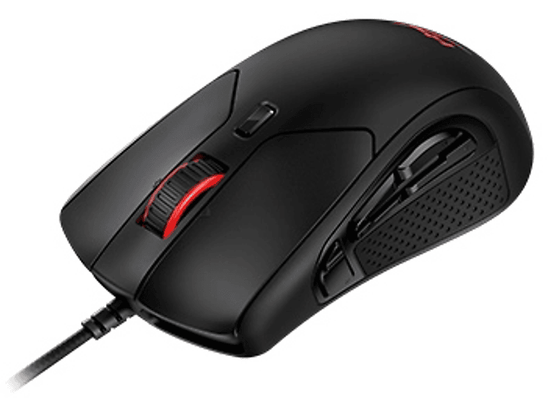 Ratón gaming - HyperX Pulsefire Raid, Por cable, 16000 ppp, 11 Teclas programables, Ergonómico, Negro