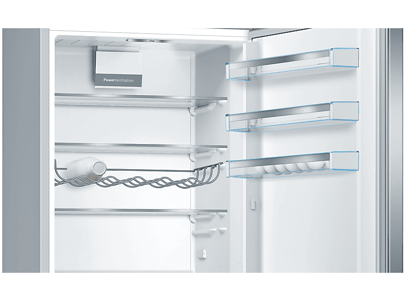 BOSCH KGE49AICA Kühlgefrierkombination (C, 419 l, 2010 mm hoch, inox-antifingerprint)