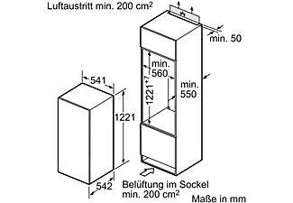 BOSCH KIL24NSF0 Serie 2 Kühlschrank (F, 1221 mm hoch, Nicht zutreffend)