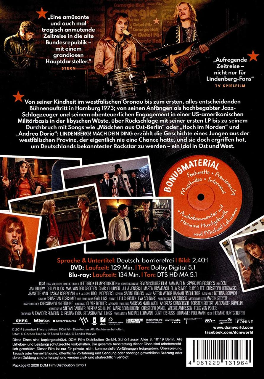 DVD-Hülle mit Filmplakat und Text. Bonusmaterial und eine Disc.