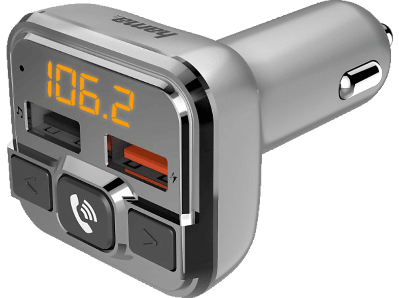 Hama 14165 FM-Transmitter mit Bluetooth®- und Freisprechfunktion