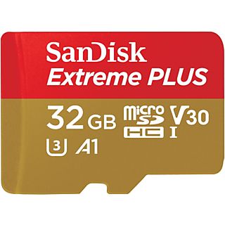 SANDISK Geheugenkaart microSDHC Extreme Plus 32 GB UHS-III (173424)
