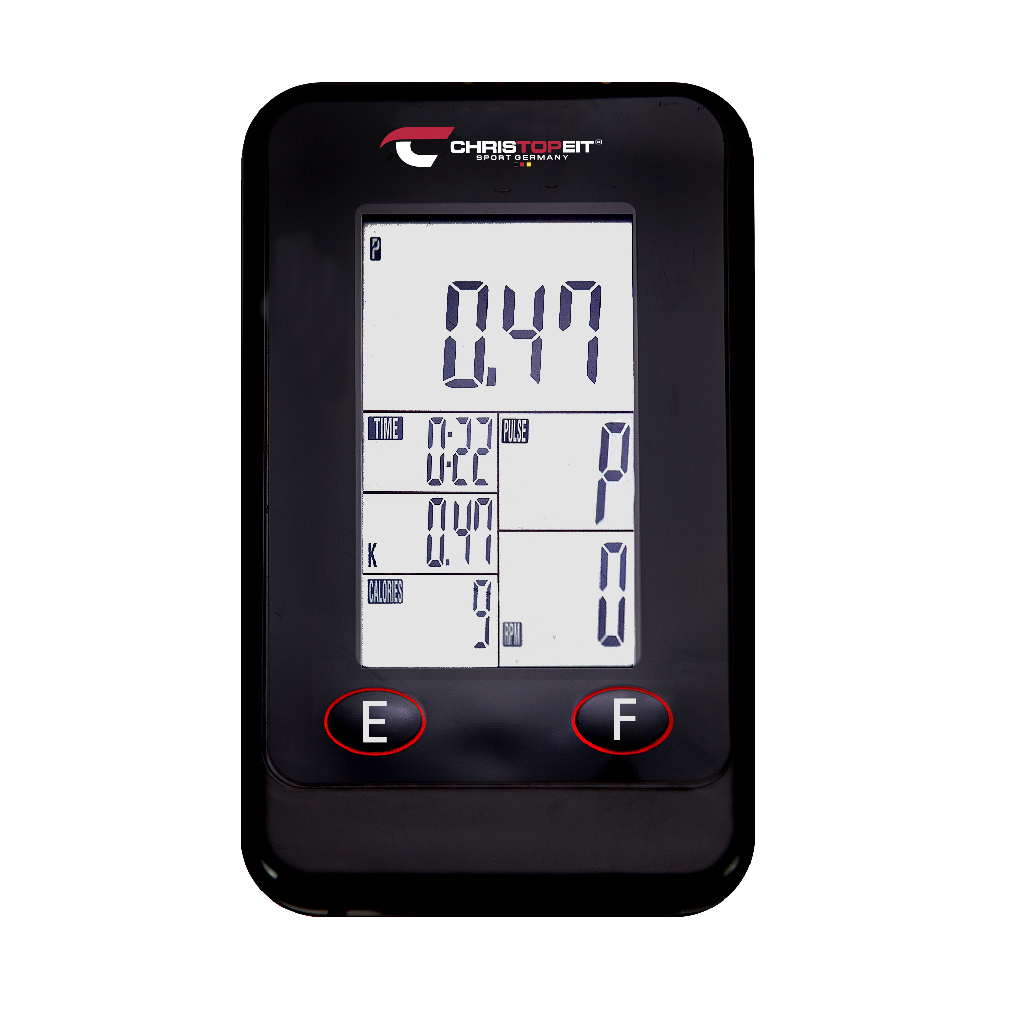 CHRISTOPEIT 30-1910 Racer Bike XL 2000 Heimtrainer, Schwarz/Silber