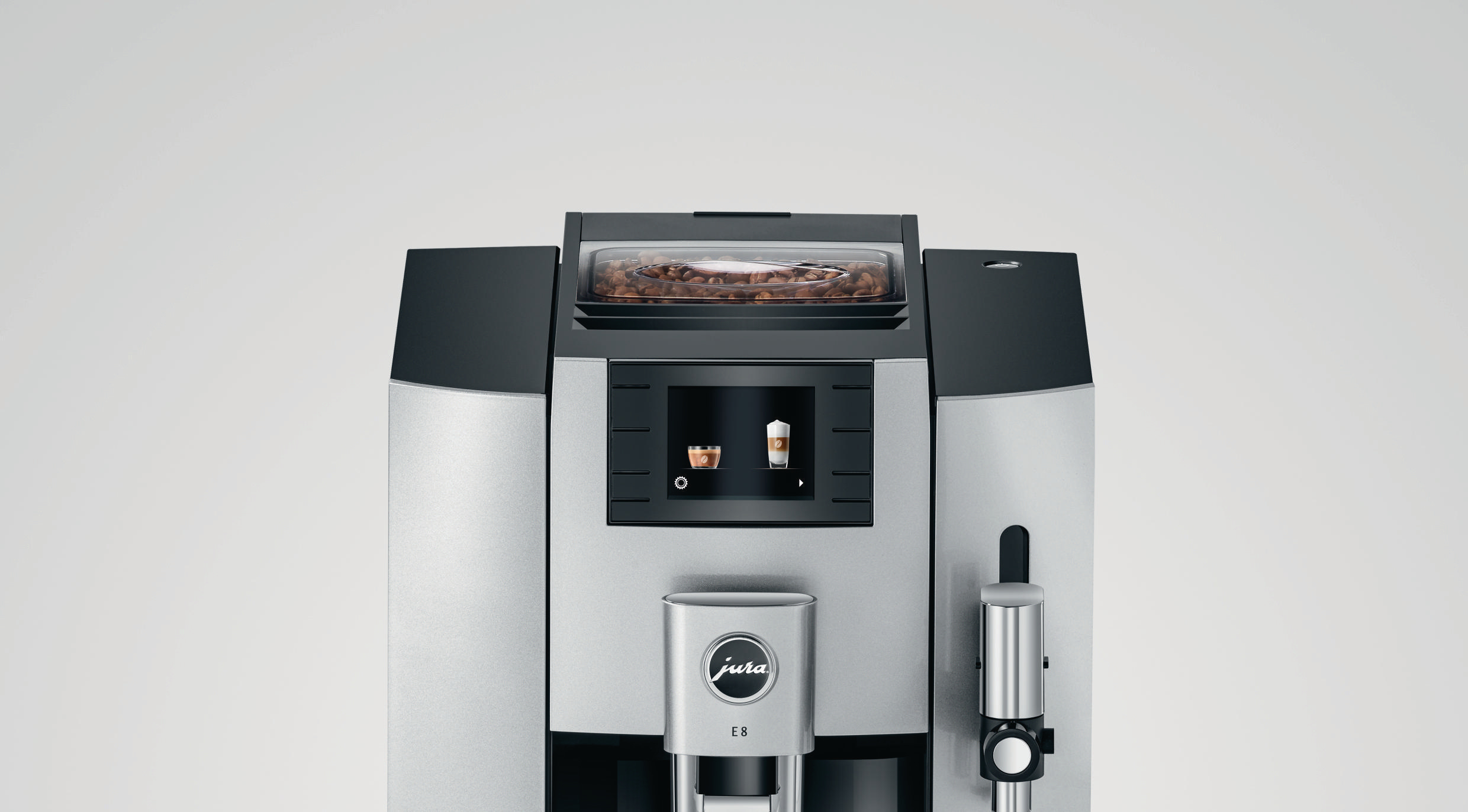 JURA E8 (EB) Kaffeevollautomat Moonlight Silver