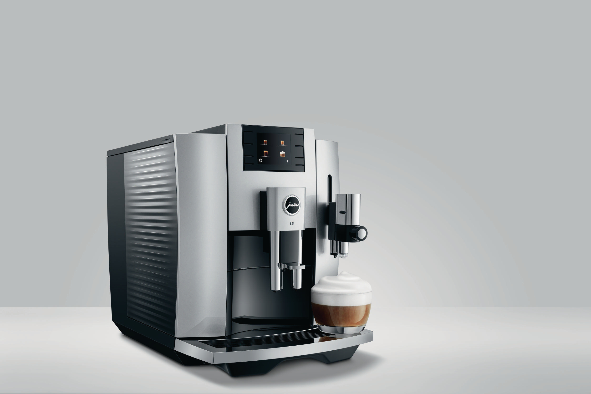 JURA E8 (EB) Kaffeevollautomat Moonlight Silver