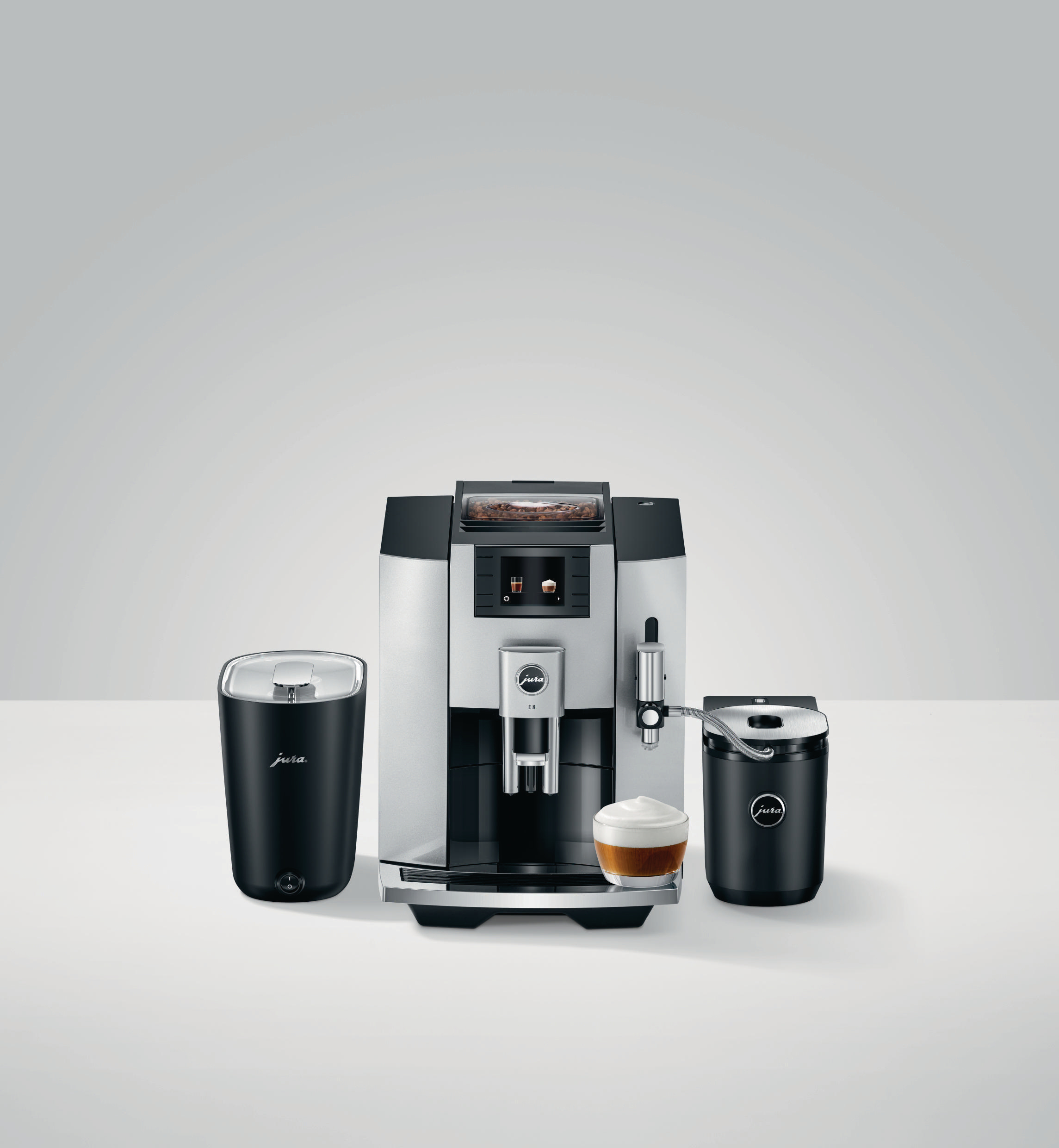 JURA E8 (EB) Kaffeevollautomat Moonlight Silver