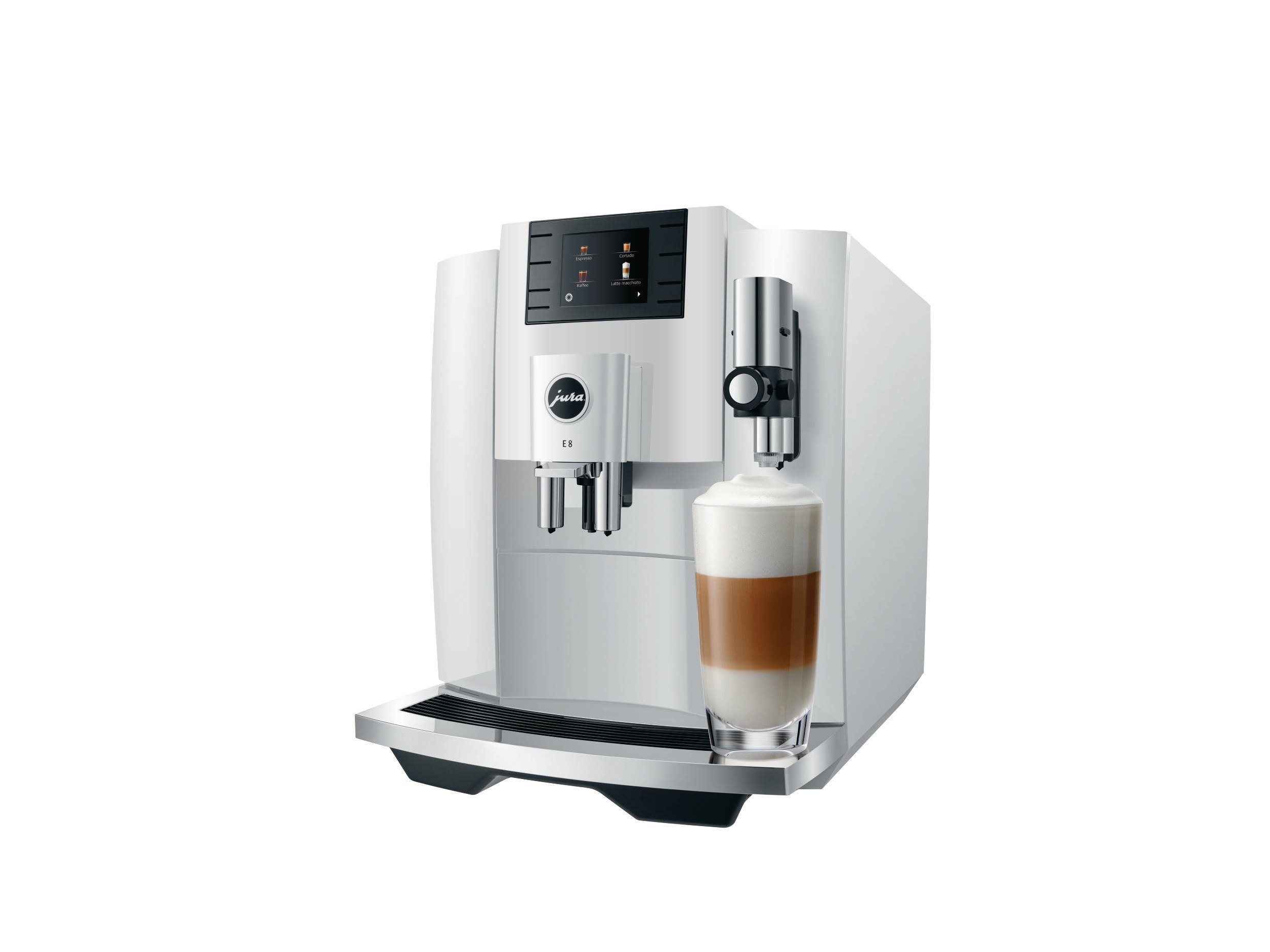 JURA E8 (EB) Kaffeevollautomat Piano White