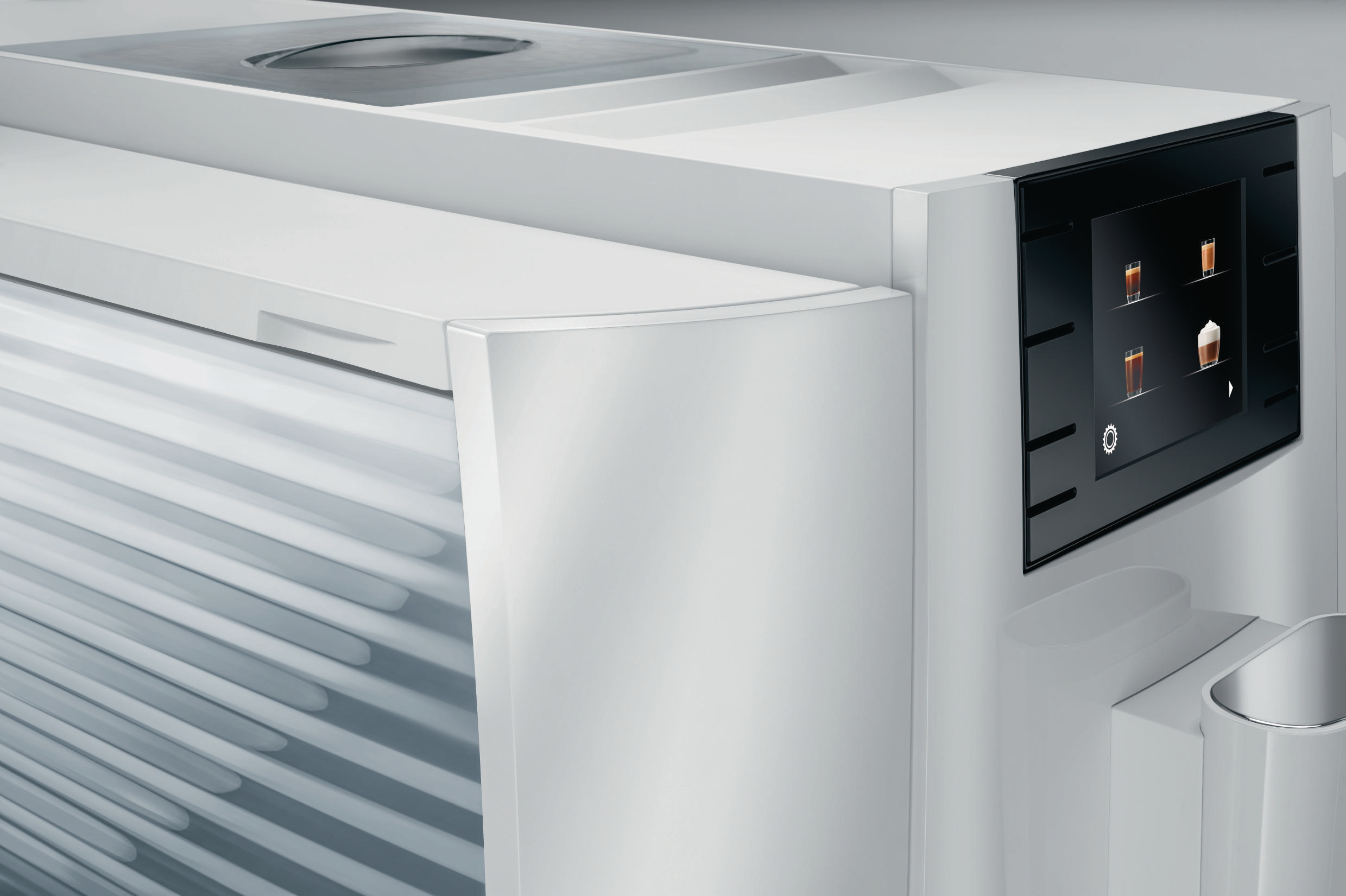 JURA E8 (EB) Kaffeevollautomat Piano White