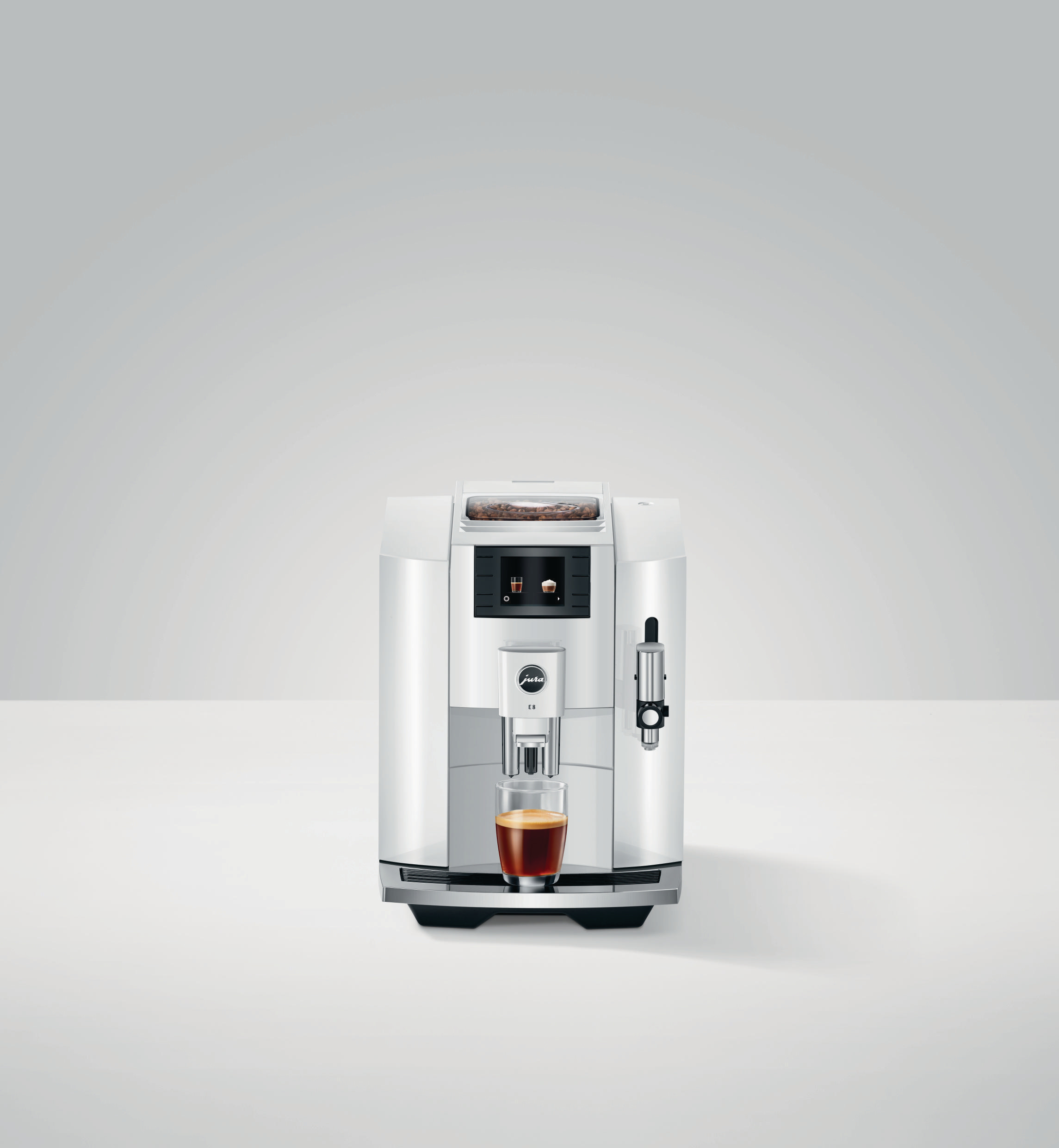 JURA E8 (EB) Kaffeevollautomat Piano White