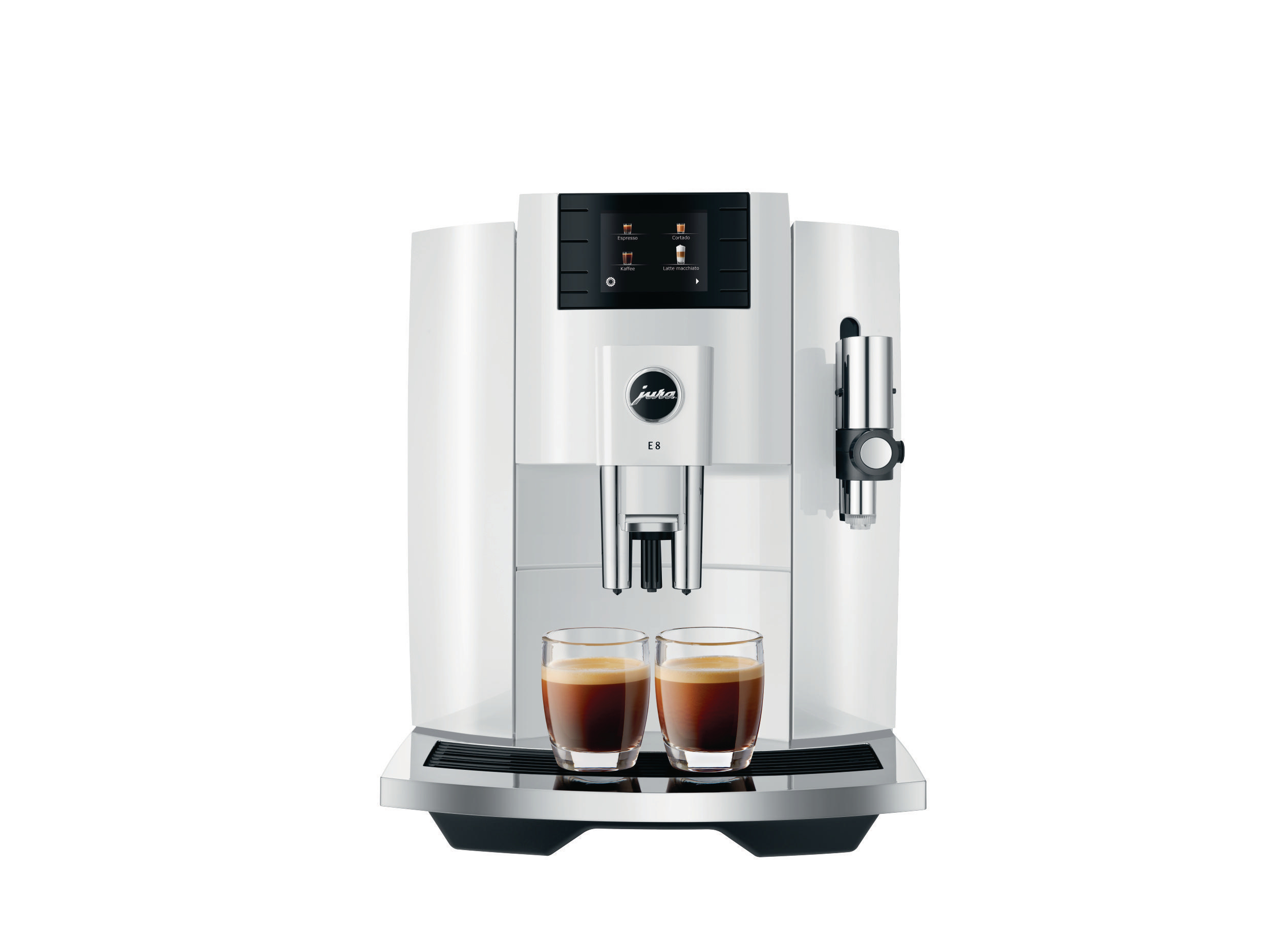 JURA E8 (EB) Kaffeevollautomat Piano White