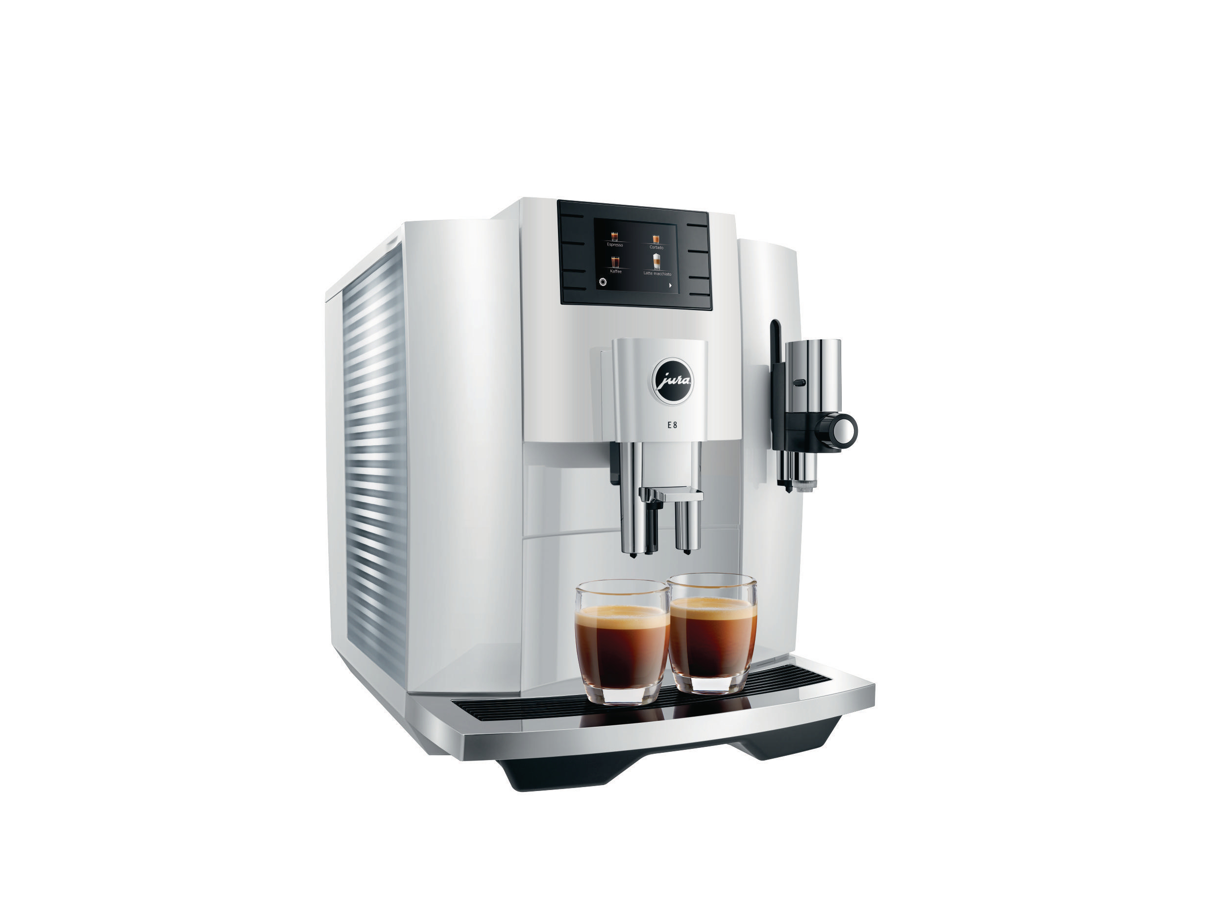 JURA E8 (EB) Kaffeevollautomat Piano White