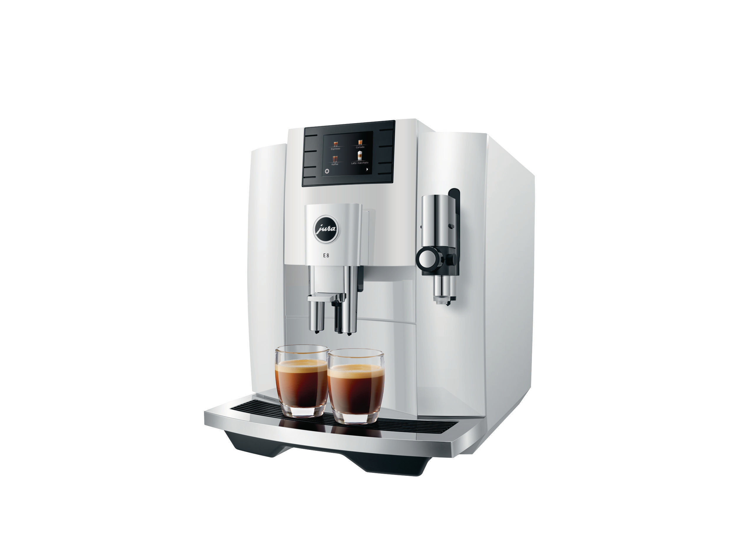 JURA E8 (EB) Kaffeevollautomat Piano White
