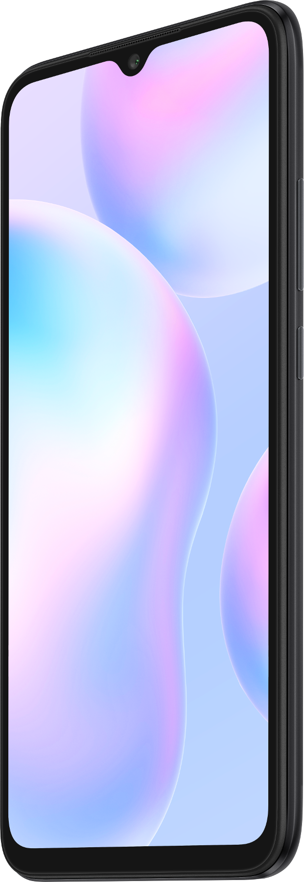 Uno smartphone con schermo multicolore. Mostra un primo piano del display del telefono.