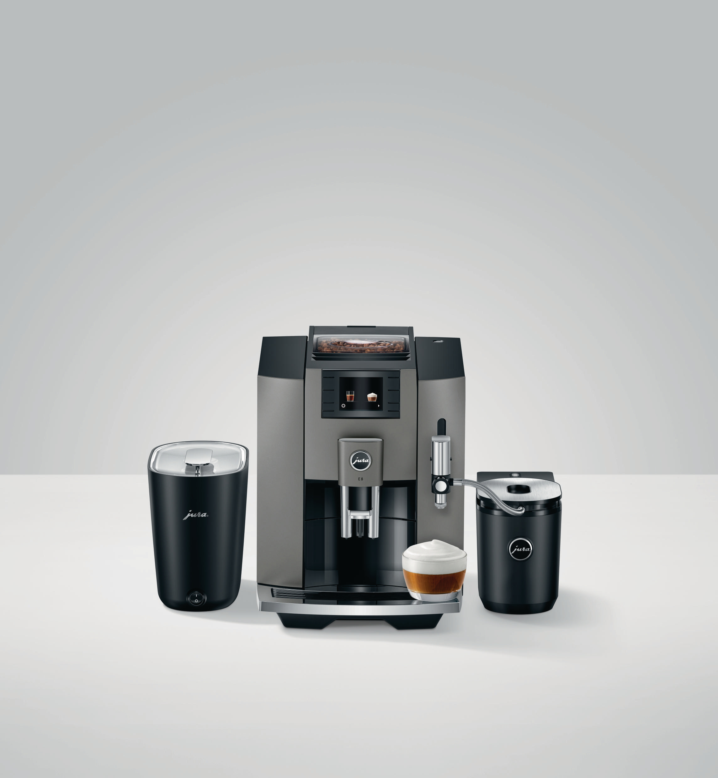 JURA E8 (EB) Kaffeevollautomat Dark Inox