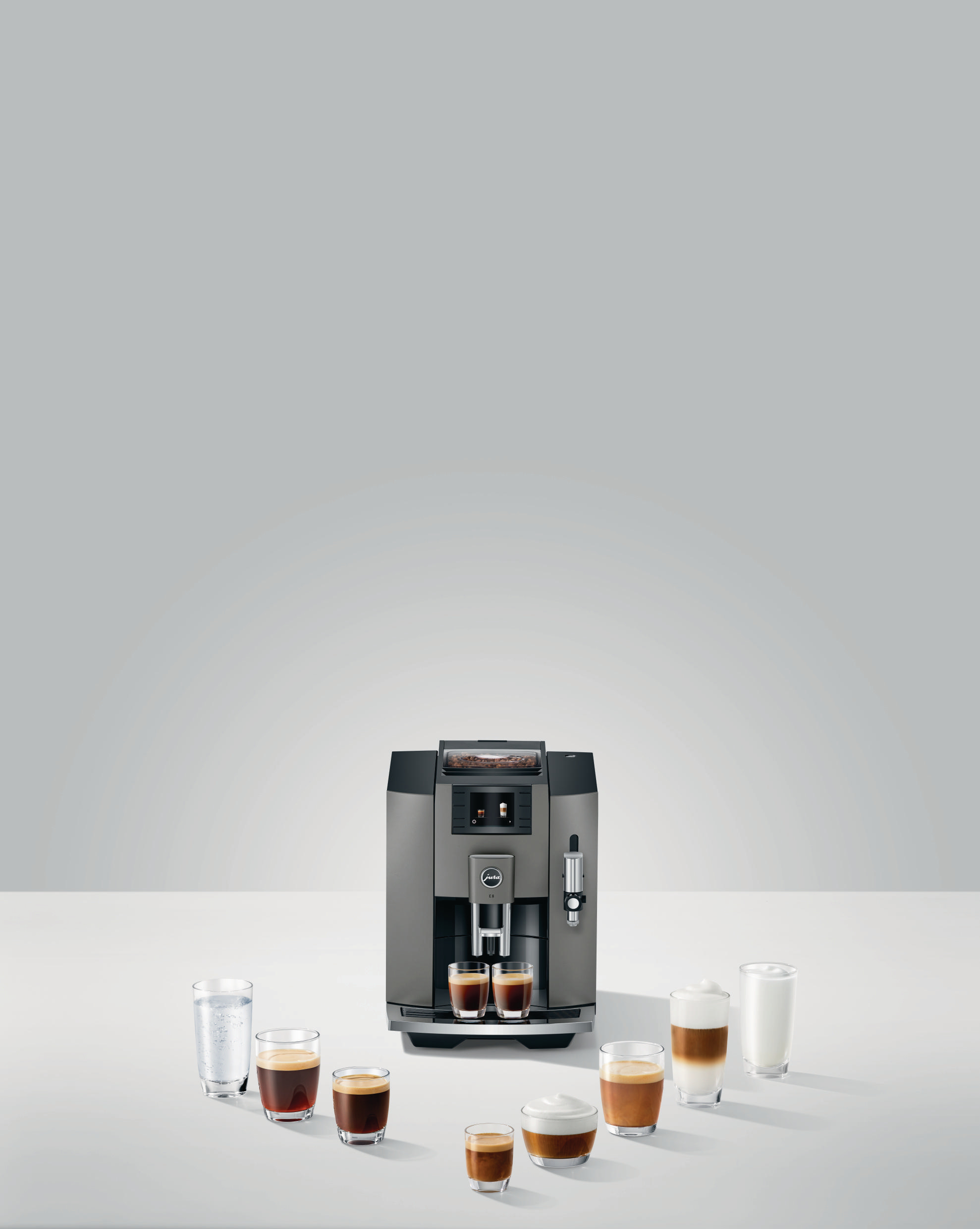 JURA E8 (EB) Kaffeevollautomat Dark Inox