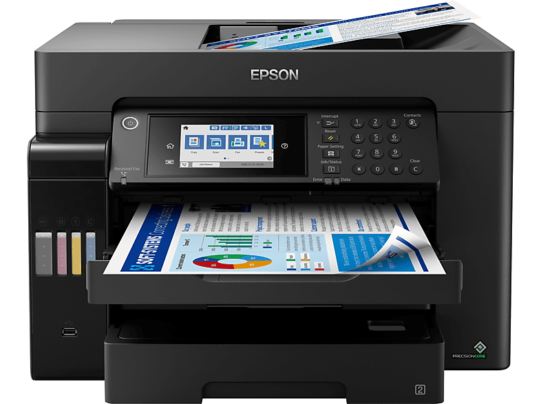 EPSON EcoTank L15160 A3 Yazıcı+Tarayıcı+Fotokopi+Faks+Wi-Fi Direct+LCD+Dublex Çok Fonksiyonlu Yazıcı Siyah