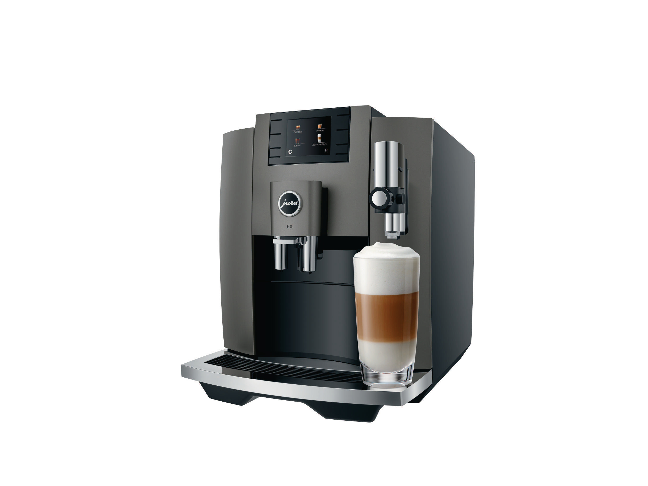 JURA E8 (EB) Kaffeevollautomat Dark Inox