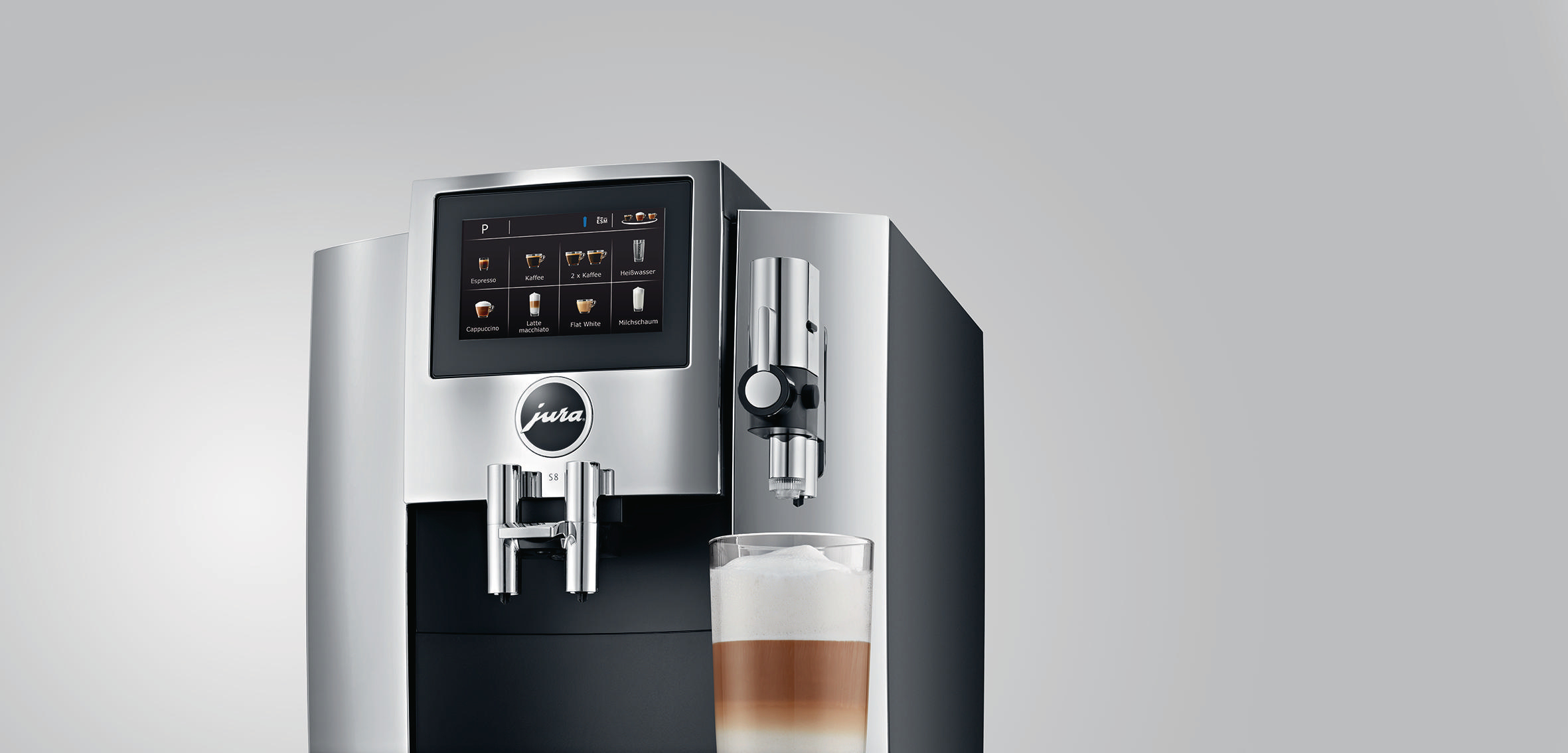 JURA S8 (EA) Kaffeevollautomat Chrom