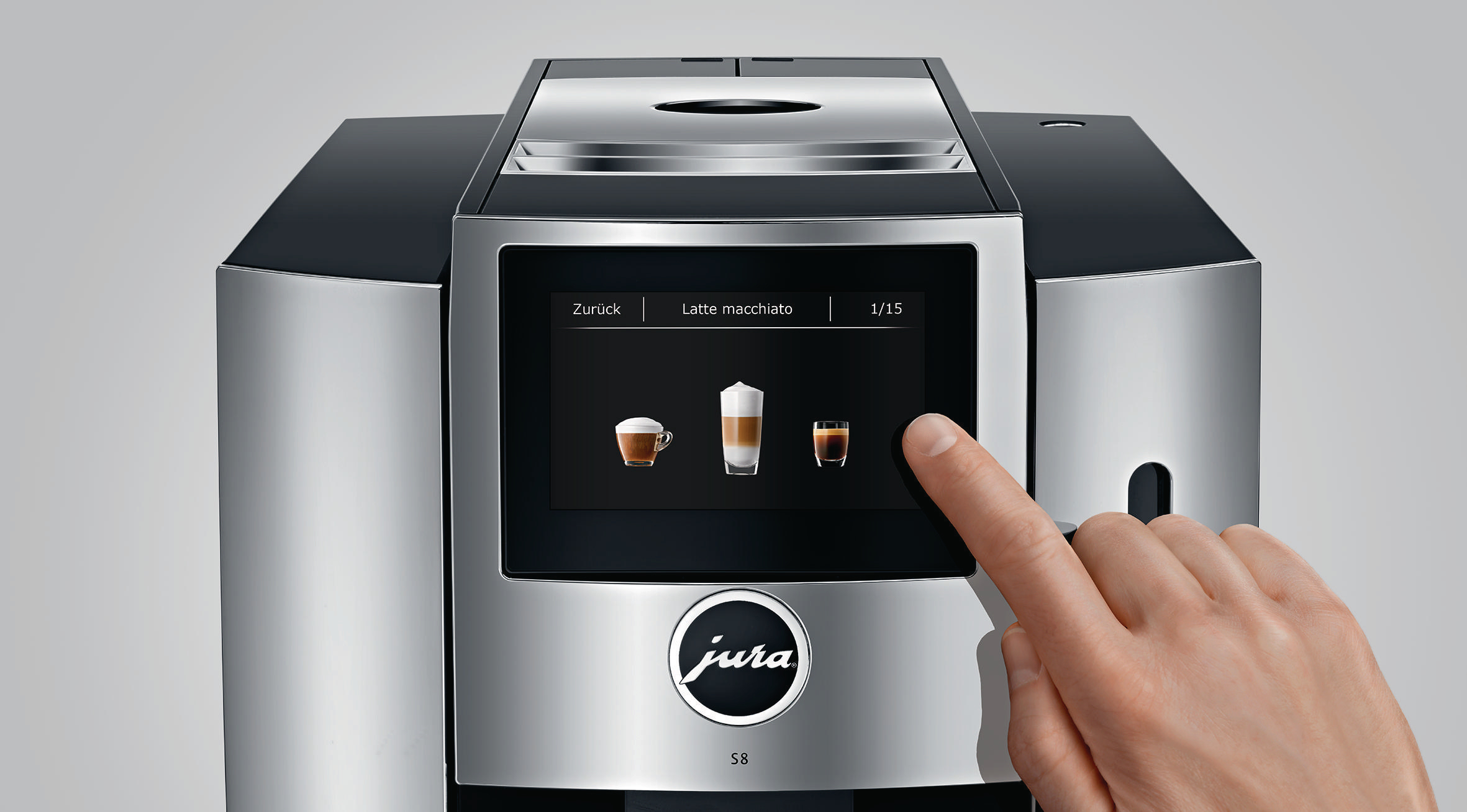 JURA S8 (EA) Kaffeevollautomat Chrom