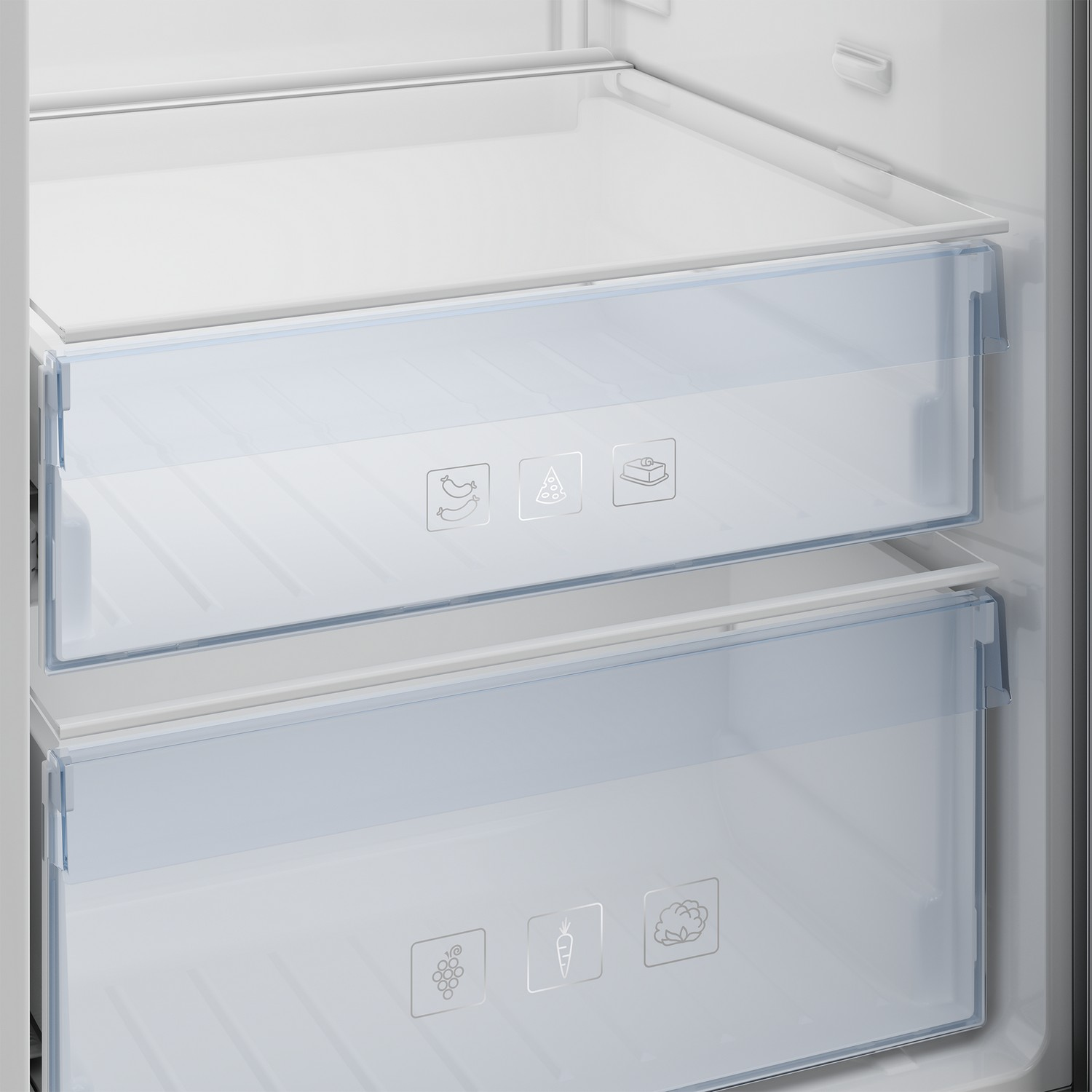 Frigorífico una puerta - Beko RSNE445I31WN, 375 l, No Frost, 185 cm, Blanco