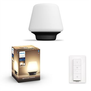 Lámpara - Philips Hue White Ambiance Wellness, Lámpara de Mesa LED, Con mando, Bluetooth, Portátil, Multicolor
