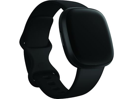 FITBIT Versa 3 - Salute e fitness Smartwatch (Silicone, Nero)