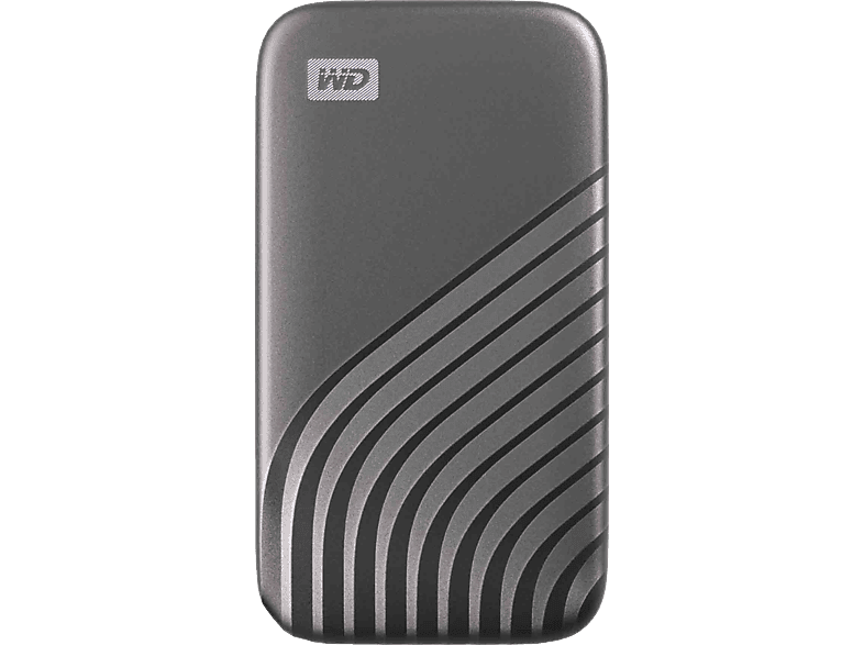 SANDISK 500GB WD My Passport SSD externe SSD USB-C USB 3.2 Gen 2 (Externes NVMe Solid-State bis zu 1050 MB/s, Sturzfest bis 2 Meter – -Grau); Festplatte