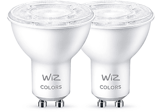WIZ Spot 2-pack Gekleurd en Wit Licht GU10 50 W