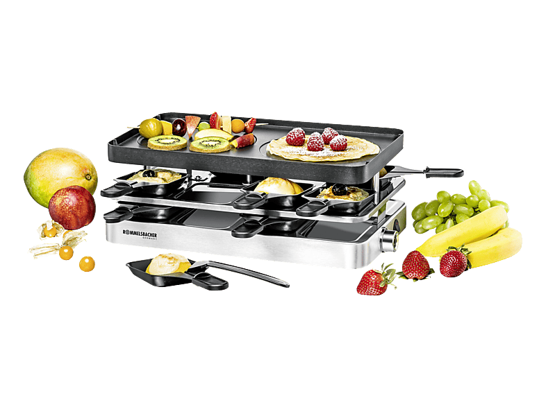 Rommelsbacher RC1400 Raclette (in Silber, für 8 Personen, 1200 Watt) — Foto 2 von 3