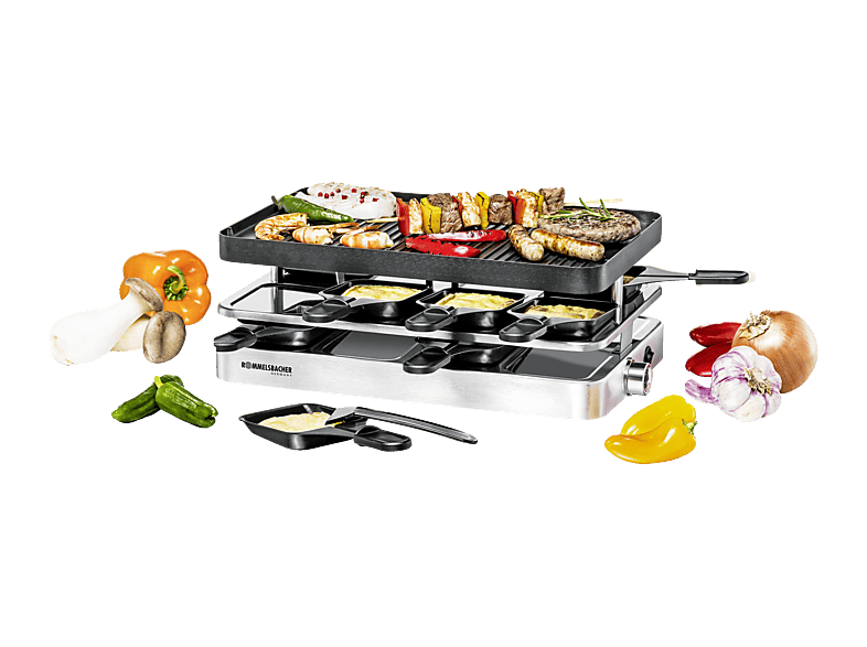 Rommelsbacher RC1400 Raclette (in Silber, für 8 Personen, 1200 Watt) — Foto 3 von 3