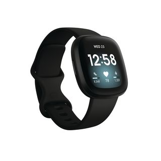 FITBIT Versa 3 Smartwatch Aluminium Silikon, S, L, Black/Black