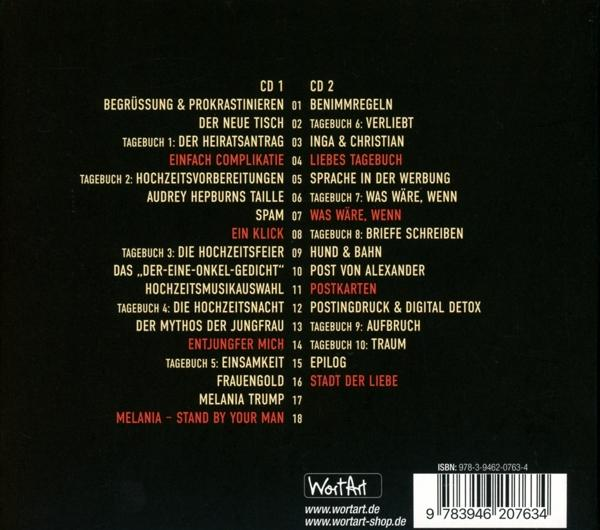 CD-Rückseite mit Titelliste auf Deutsch. Enthält Albumtitel und Künstler. Weißer Hintergrund.