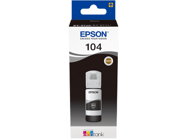 EPSON 104 EcoTank-Tintenflasche in Schwarz