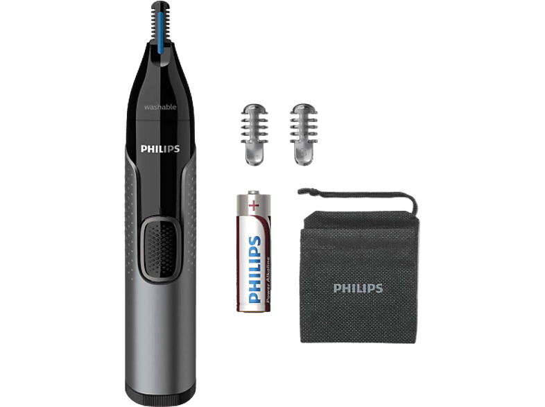 Philips NT3650/16 Nasen- und Ohrentrimmer, Grau, Batteriebetrieb