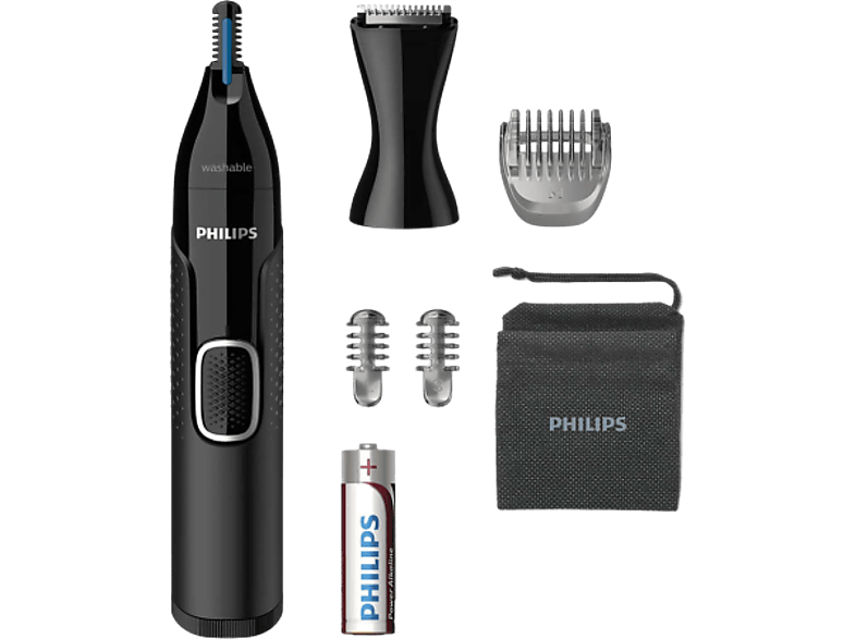 Philips NT5650/16 Nasen- und Ohrentrimmer, Schwarz, Batteriebetrieb