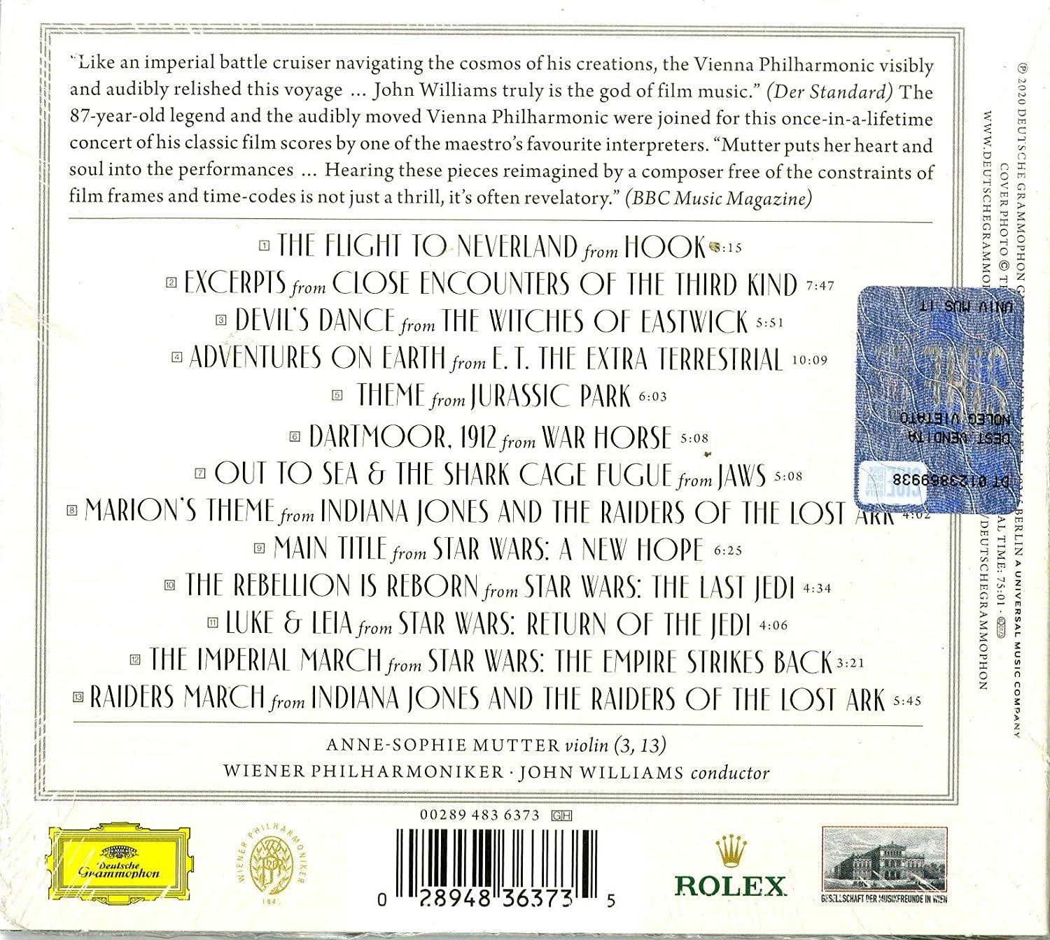 Anne-Sophie Mutter, Wiener Philharmoniker - John Williams In Vienna  - (CD)