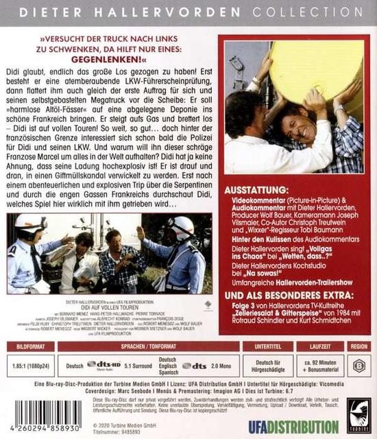 DVD-Cover mit Text und Bildern. Zeigt Männer in Uniform, einen Titel und verschiedene Textblöcke auf Deutsch.