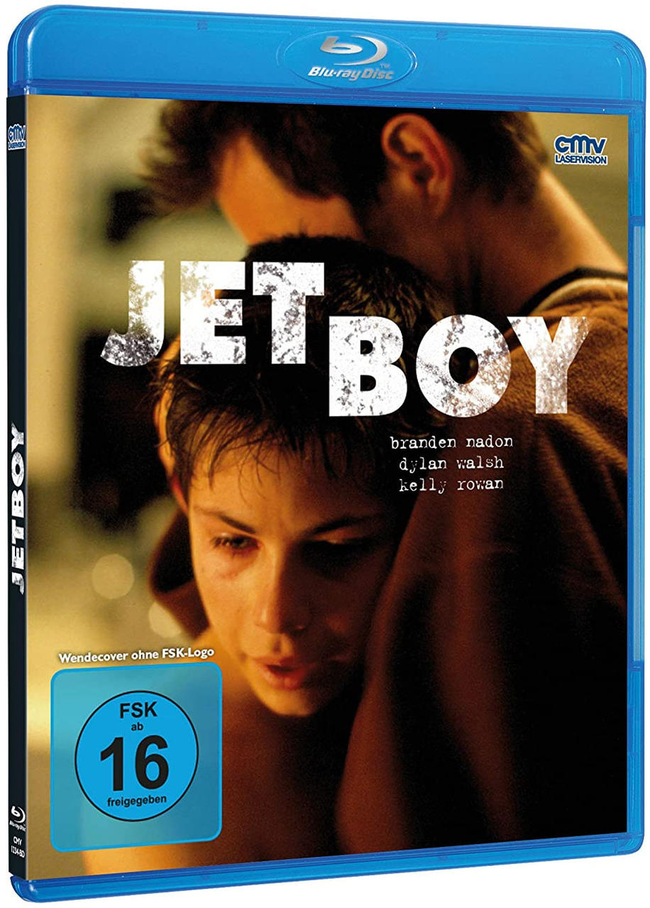 Blu-ray-Disc-Box. Die Vorderseite zeigt den Titel 'JET BOY' und das Cover-Artwork des Films.