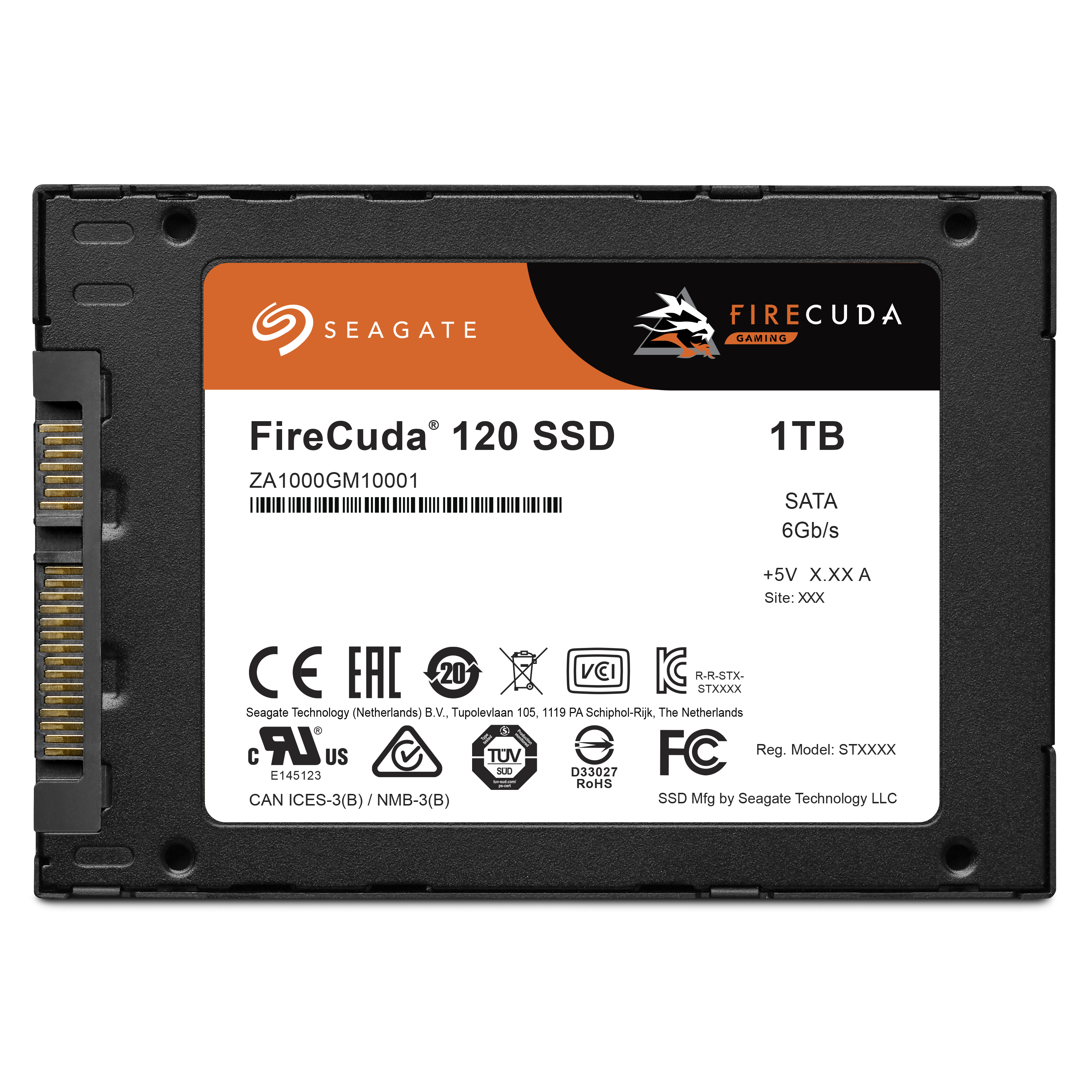 SEAGATE FireCuda extern Zoll, Retail, SATA Festplatte SSD 2,5 120 Gbps, 6 TB 1